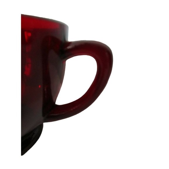 Vintage Anchor Hocking Royal Ruby Red Glass Snack Punch Tea Cups 1938 A Pair EUC - Picture 12 of 12